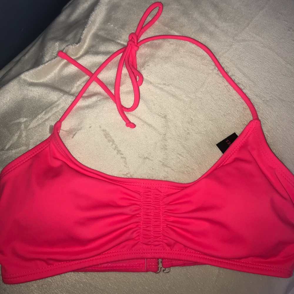 Neon Pink Bikini Top